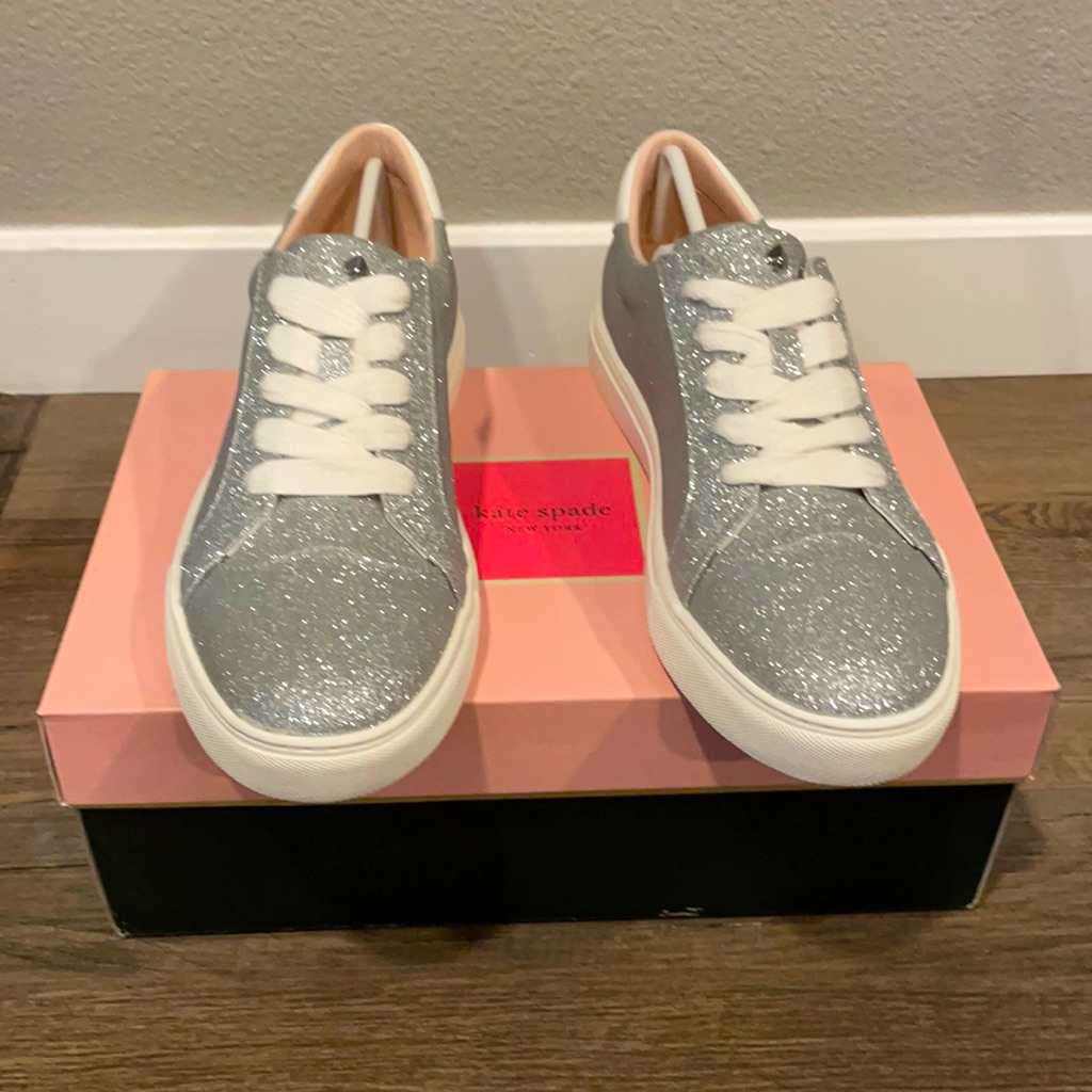 Kate Spade Athena Sneakers Lunar Light Size 9  Brand New In Box
